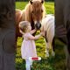 Cute baby play horse 🐎 #cutebaby #rj_079 #rjworldwild #birdslovers #animals #play #horse #babygirl