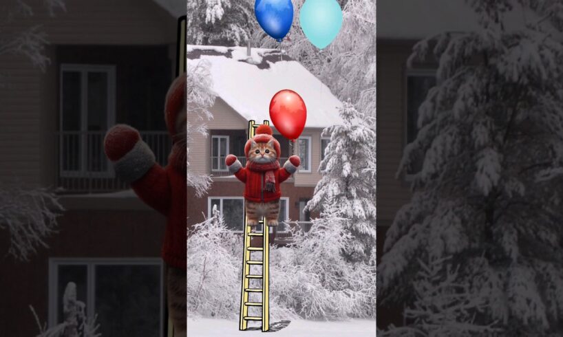Cute cats and kittens wants take a baloons !!#cutecat #catlover #catvideos #trendingshorts