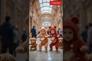Dancing Baby Twins & Cute Puppies in Mall 🍼🐶✨ | Cutest Video on Internet!