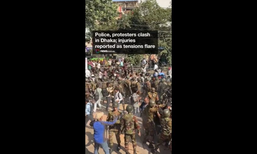 Dhaka erupts as protesters clash with police after Hasina death sentence