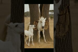 Elephant Rescues Horse Stuck in Tree | Emotional Animal Rescue Story #animals #horse #wildlife