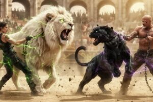 ⚔️ Epic White Lion vs Stone Panther | Wild Animal Fights | Shocking Outcome!