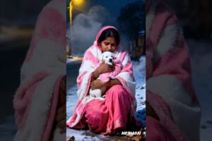 "Freezing Night Puppy Rescue | Lady Saved Newborn Puppy From Cold | Emotional Dog Rescue Story"