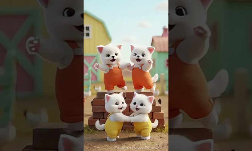 🌾🐶 Funny Dancing Puppies & Kittens at the Farm – Cutest Pets Quartet Ever! 🐶🌾 #shorts