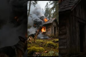 German Shepherd and firefighters rescued Labrador #animals #rescue#dog