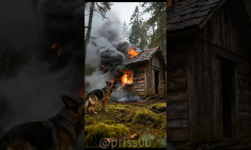 German Shepherd and firefighters rescued Labrador #animals #rescue#dog