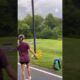 Girl Accidentally Succeeds in Getting Disc Inside Basket