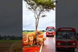 Hero Dog Saves Bus Passengers | Emotional Dog & Puppy Rescue Story | #dog #animals #unexpected #bus
