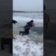 Heroic Ice Rescue: Tiny Dog Saved from Frozen Lake 🐶❄️