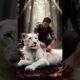 Injured White Lion Saved by a Human | Animal Rescue#oneliferescue#animals