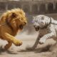 ⚔️ Massive Golden Lion vs Deadly White Leopard | Ultimate Animal Fights Showdown