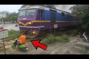 Motorcyclist thought he had time to cross…