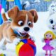 Naughty Baby Animals Playing in the Snow! 🤣 Who is the Fastest Runner? | Funny Kids Cartoon