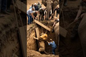 People Risk their Life To save Lion // Heart-Touching Animal Rescue 🦁❤️#DreamScreenAI #lion #shorts