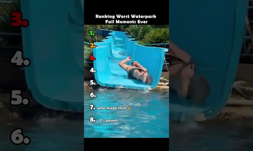 Ranking Funniest Waterslide Fails