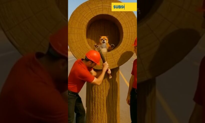 Rescue Red Panda from Giant Log | Heartwarming Animal Rescue Video #animaltransformation #animal