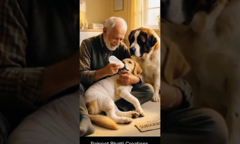 Rescue, bandages, and unexpected friendship #animals #rescuestory