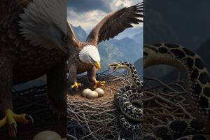 Snake vs Eagle 🐍🆚🦅 | Intense AI Animal Fight | Wildlife Shorts