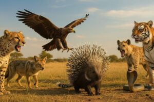 The Porcupine’s Last Stand 🦔 | Fights 6 Deadly Predators in One Epic Battle 4K