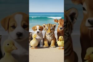 They play together #shorts #shortsfeed #shortvideo #cute #animals  #adorable #pet  #babyanimals