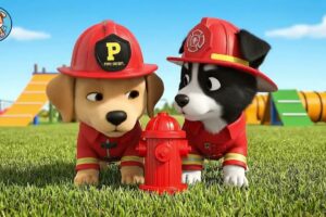 Tiny Heroes At Puppy Fire Academy | Cute Puppies Training | Living with Puppies