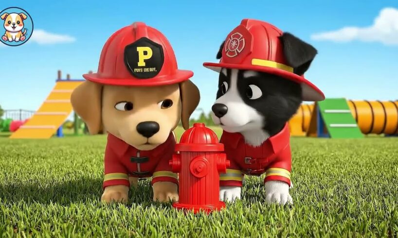 Tiny Heroes At Puppy Fire Academy | Cute Puppies Training | Living with Puppies