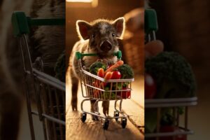 Title: Piglets Playing Tag Together 🐷🏃‍♂️ #animals #pigfeed #cute #farmanimalct #wildlife