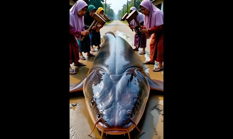 Village Women Strike Giant Eel… Watch What Crawls Out 😱
