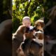 cute baby enjoying with cute puppies ❤️