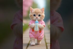 cute dancing kitten | Funny Cartoon Cat Video 🥰🍼 #catvideos #cat #cartoon #dudidudidam