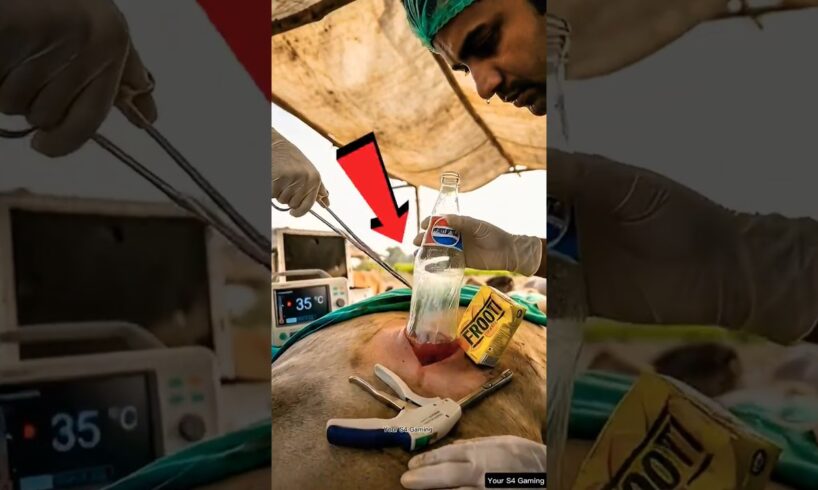 अजगर के पेट में फंसा 700 प्लास्टिक Bottels 😭 | Pythen Rescue Video | #shorts #animalrescue #animals