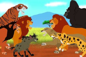 Animal DISNEY FIGHT ANIMATIONS (COMPILATION) - The Lion King, Tarzan, The Jungle Book