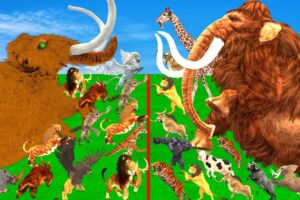 Animal Epic Battle - Prehistoric Mammals VS Modern Mammals | Animal Revolt Battle Simulator