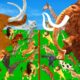 Animal Epic Battle - Prehistoric Mammals VS Modern Mammals | Animal Revolt Battle Simulator