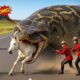 Animal Rescue | Brave Boy Rescues White Horse from Giant Python Attack