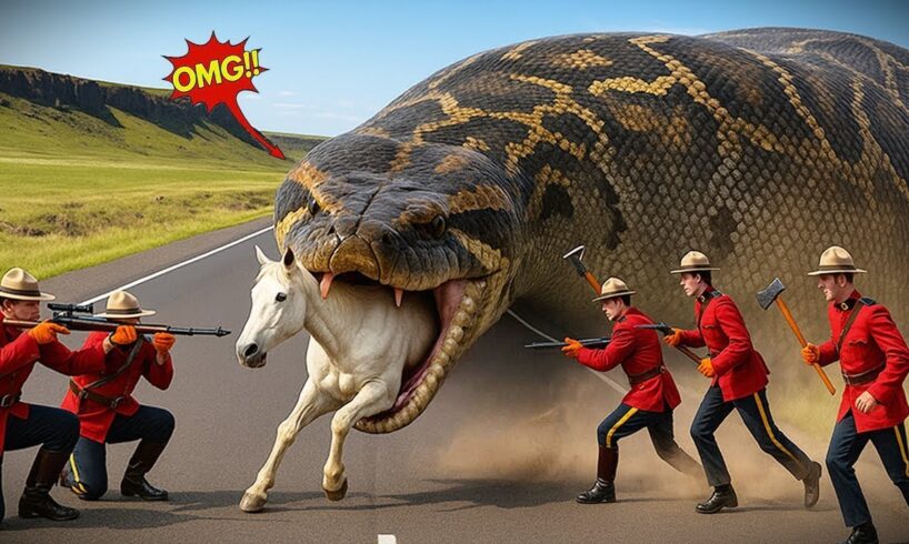 Animal Rescue | Brave Boy Rescues White Horse from Giant Python Attack