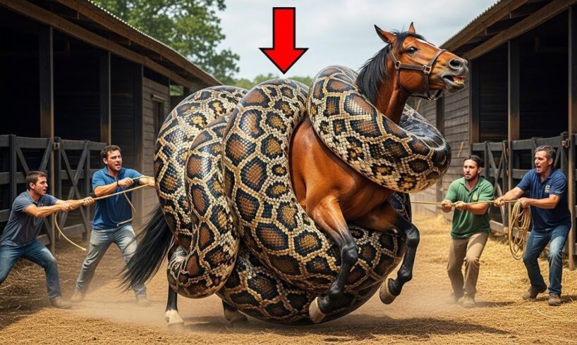 Animal Rescue Compilation | Brave Soldiers Rescue Horse from Giant Python