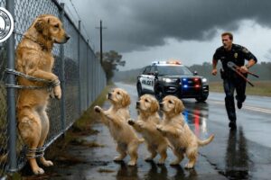 Animal Rescue Cop Saves Abandoned Mother Dog and Her Puppies #40