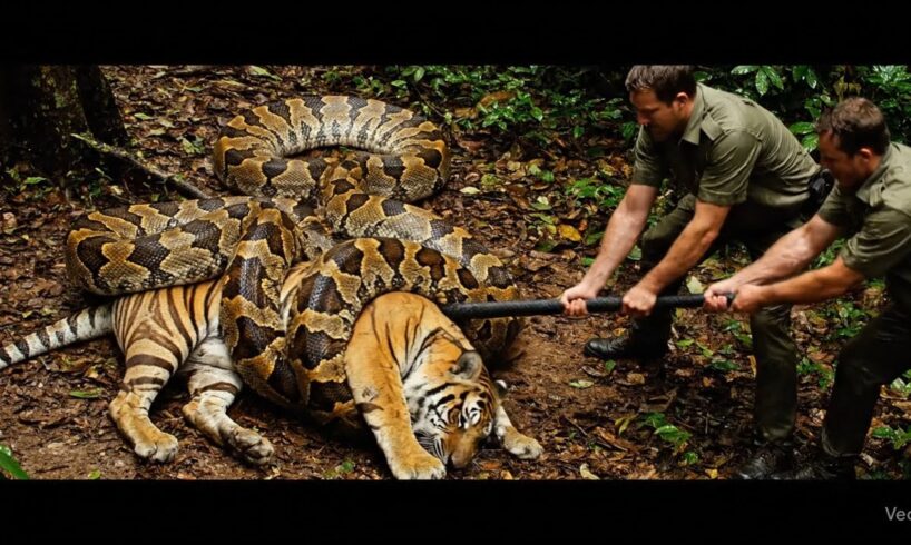 Animal Rescue: Tiger Mother Rescued from Giant Snake Attack