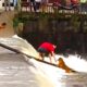 Brave Men Rescue Dog From Rushing River