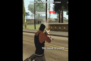 CJ Attacks Purple Gang Hood 💜 | GTA San Andreas Gang War Action 🔥. #gta #shorts