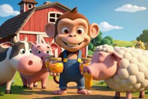 Cute Monkey’s Farm Adventure: Rescuing Animals & Smart Farming Fun!