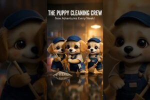 Cute Puppies Cleaning Crew 🐶🧼 | Most Adorable & Satisfying Dog Video #cute #puppy #puppies #shorts
