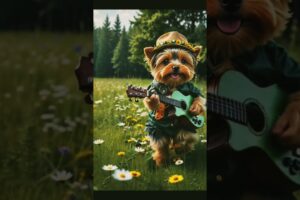 "Dog Playing Guitar – Cute & Funny Pet Talent! 🐶🤩 #Shorts"Playing gitar 🐶🤩#shorts
