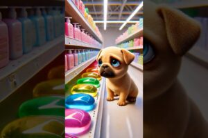 Dog's Secret Bubble Plan! Watch cute Pup Create a Rainbow Bath! 🛁🐶
