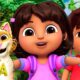 Dora's Rainforest Animal Rescues for 90 Minutes! 🐆 #3 | Dora & Friends