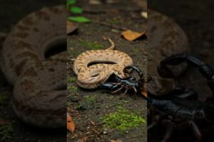 Epic Battle: Scorpion vs Snake – Who Will Win? 🐍🦂 #animalfight   #animals #wildlifebattle #snake