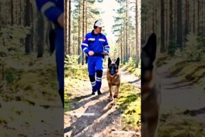 German Shepherd Dad Rescues Mom and Puppies from Danger #dog #rescue #germanshepherd