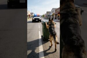 German Shepherd Rescues Orange Kitten Trapped in Sewer #animal #dog  #animalrescue #cat #hailuoai