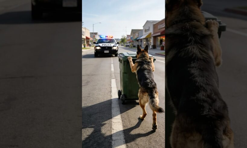 German Shepherd Rescues Orange Kitten Trapped in Sewer #animal #dog  #animalrescue #cat #hailuoai